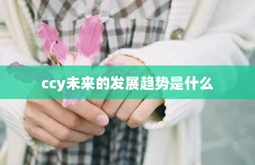 ccy未来的发展趋势是什么