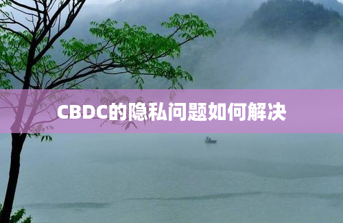 CBDC的隐私问题如何解决