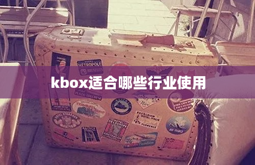 kbox适合哪些行业使用