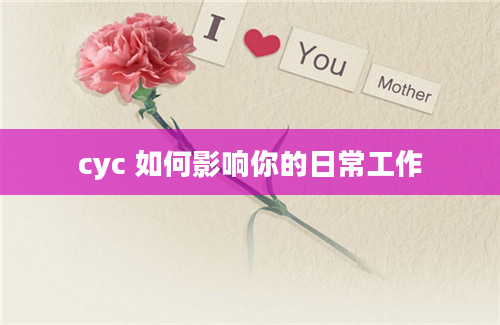 cyc 如何影响你的日常工作