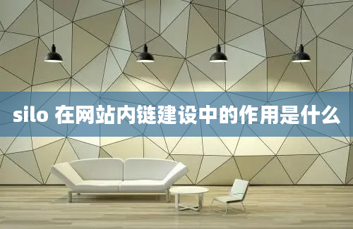 silo 在网站内链建设中的作用是什么