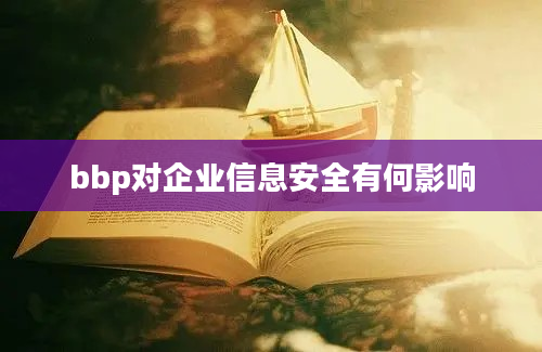 bbp对企业信息安全有何影响