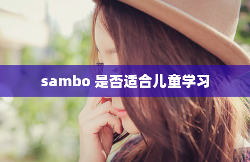 sambo 是否适合儿童学习