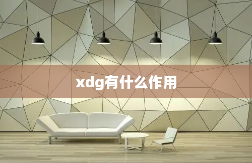 xdg有什么作用