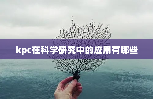 kpc在科学研究中的应用有哪些