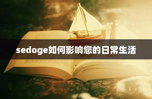 sedoge如何影响您的日常生活