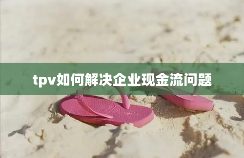 tpv如何解决企业现金流问题