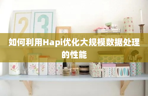 如何利用Hapi优化大规模数据处理的性能