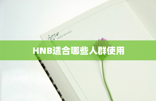 HNB适合哪些人群使用