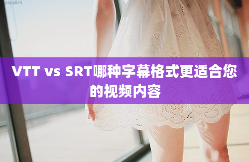 VTT vs SRT哪种字幕格式更适合您的视频内容