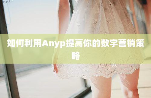 如何利用Anyp提高你的数字营销策略