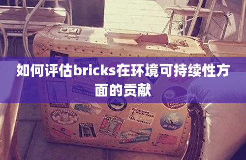 如何评估bricks在环境可持续性方面的贡献