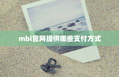 mbl官网提供哪些支付方式