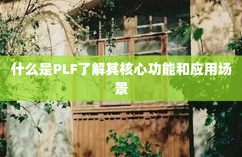 什么是PLF了解其核心功能和应用场景