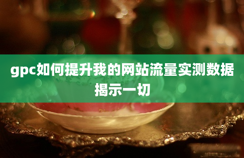 gpc如何提升我的网站流量实测数据揭示一切