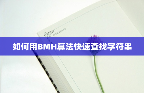 如何用BMH算法快速查找字符串