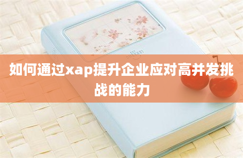 如何通过xap提升企业应对高并发挑战的能力