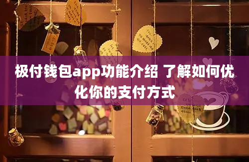 极付钱包app功能介绍 了解如何优化你的支付方式