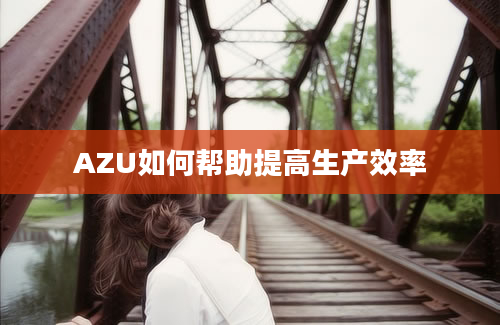 AZU如何帮助提高生产效率