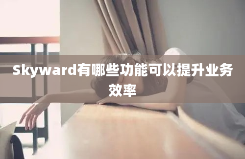 Skyward有哪些功能可以提升业务效率