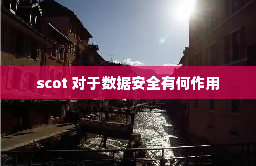 scot 对于数据安全有何作用