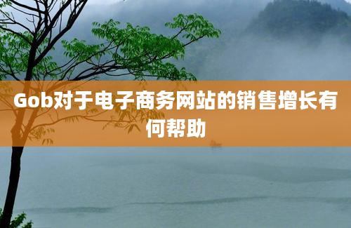 Gob对于电子商务网站的销售增长有何帮助