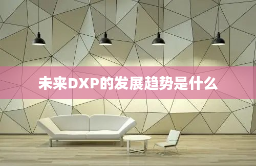 未来DXP的发展趋势是什么