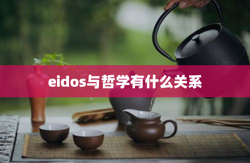 eidos与哲学有什么关系