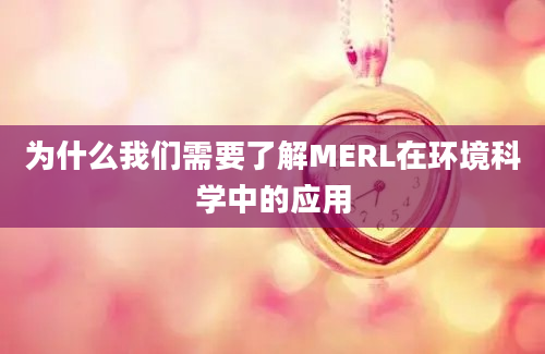 为什么我们需要了解MERL在环境科学中的应用