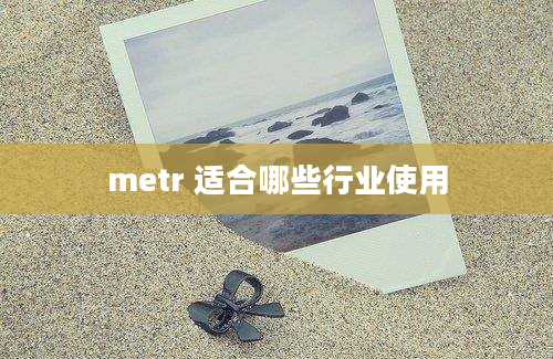 metr 适合哪些行业使用