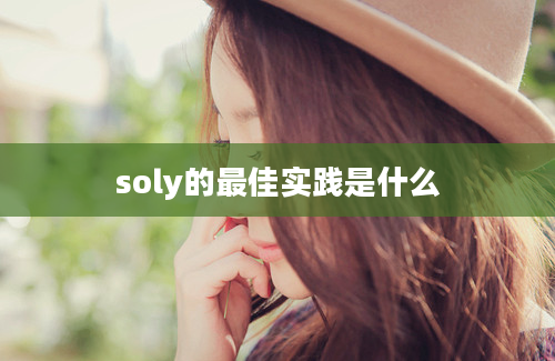 soly的最佳实践是什么