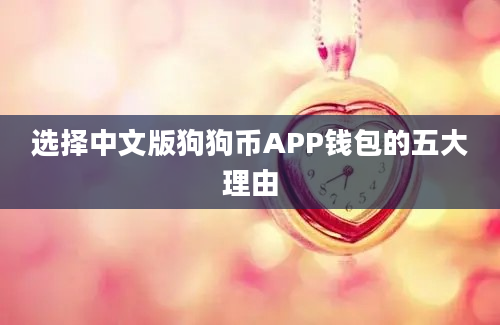 选择中文版狗狗币APP钱包的五大理由