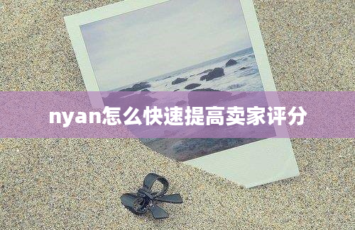 nyan怎么快速提高卖家评分