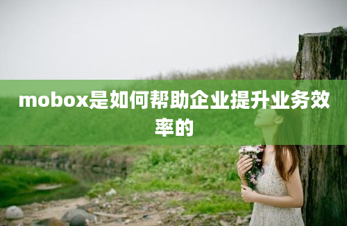 mobox是如何帮助企业提升业务效率的