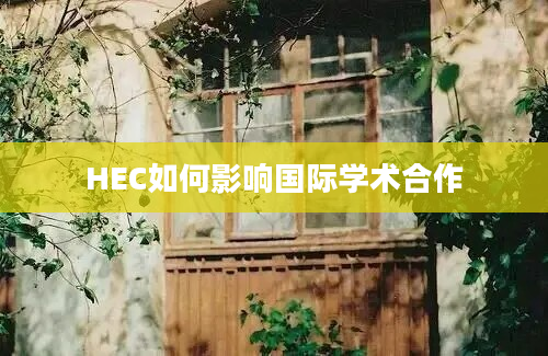 HEC如何影响国际学术合作