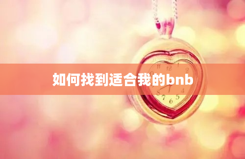 如何找到适合我的bnb