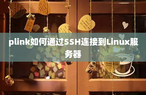 plink如何通过SSH连接到Linux服务器