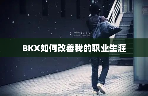 BKX如何改善我的职业生涯