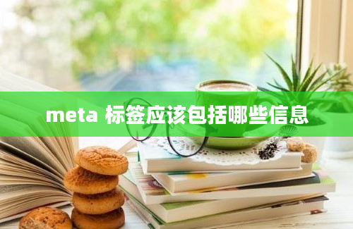 meta 标签应该包括哪些信息