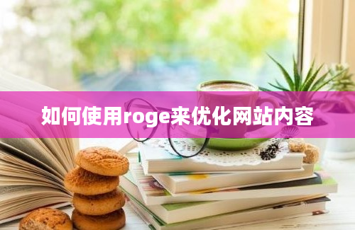 如何使用roge来优化网站内容