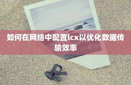 如何在网络中配置lcx以优化数据传输效率