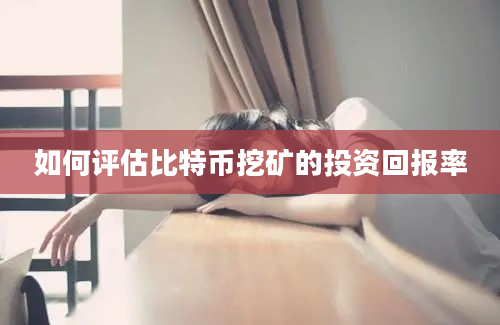 如何评估比特币挖矿的投资回报率