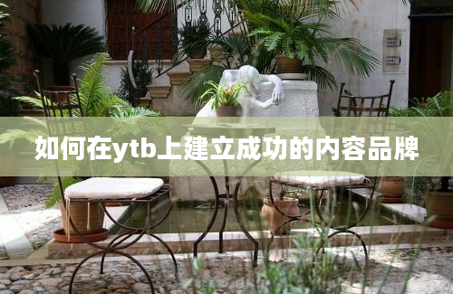 如何在ytb上建立成功的内容品牌