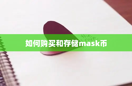 如何购买和存储mask币