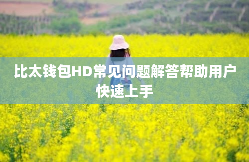 比太钱包HD常见问题解答帮助用户快速上手