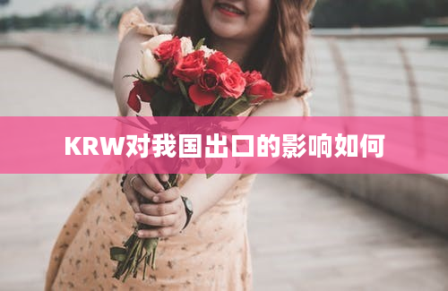 KRW对我国出口的影响如何