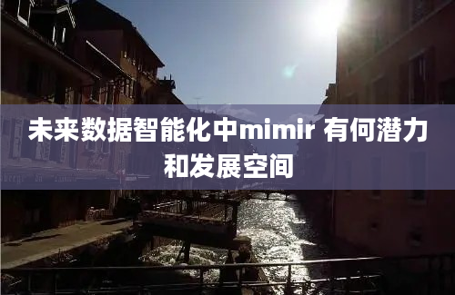 未来数据智能化中mimir 有何潜力和发展空间