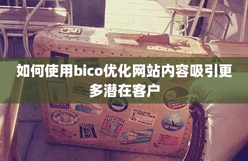 如何使用bico优化网站内容吸引更多潜在客户