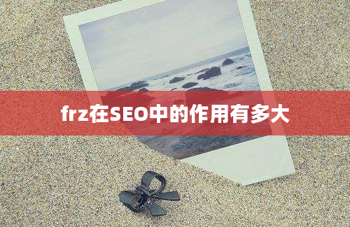 frz在SEO中的作用有多大