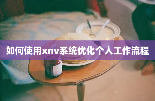 如何使用xnv系统优化个人工作流程